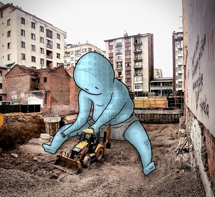 I’m An Architect Who Illustrates The Secret Life Of Giants In The Streets Of Turkish Cities