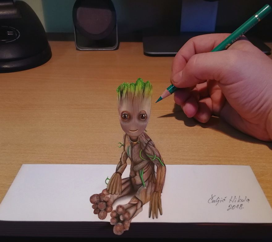 You Know This Little Fella From Guardians Of The Galaxy, 3D Groot