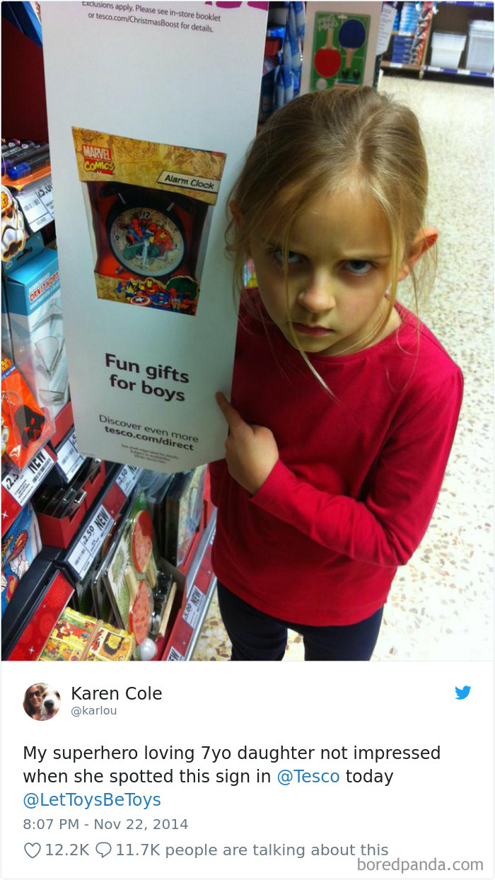 My Superhero Loving 7-Year-Old Daughter Not Impressed When She Spotted This Sign In Tesco Today