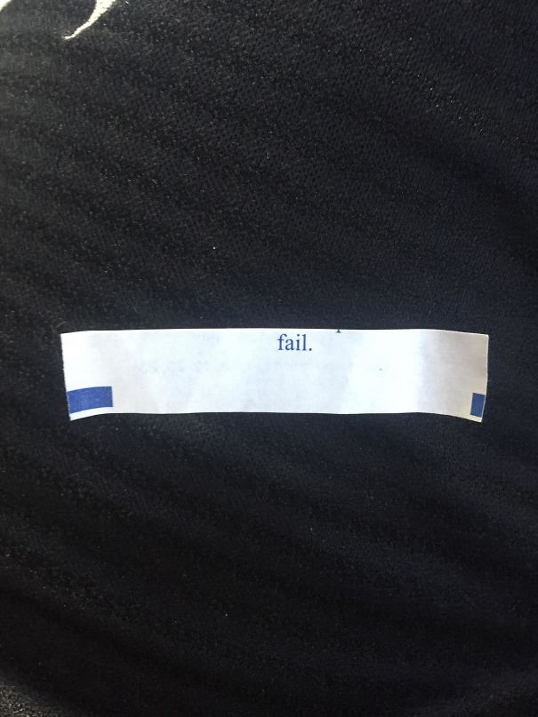 My Dads Fortune Cookie Paper Has Misaligned Print