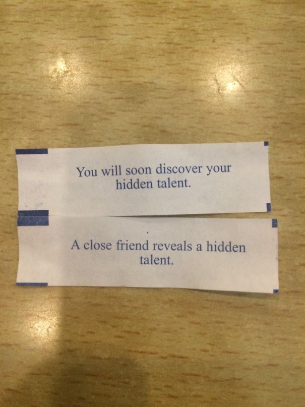 My Friend And I Just Opened Fortune Cookies Together