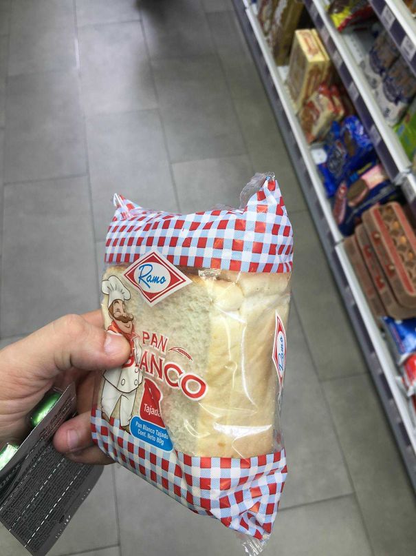 I Went To A Convenience Store In Colombia And They Sold A Pack Of 4 Slices Of Bread