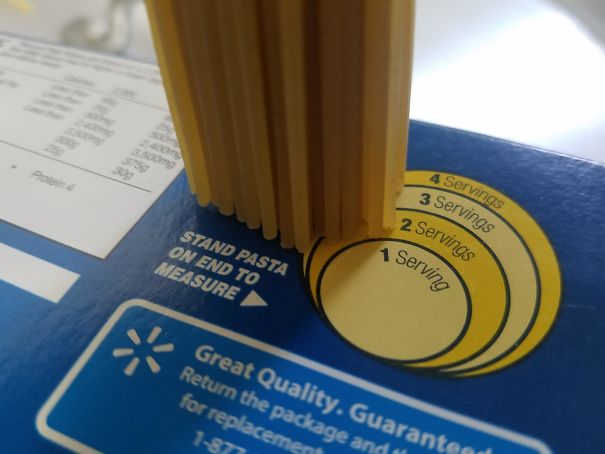 This Pasta Box Helps Approximate How Much Pasta To Make
