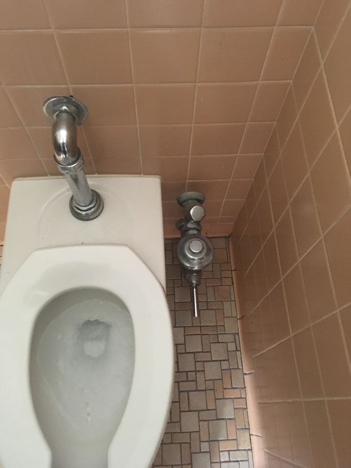 My College Has Foot Flushers So You Don’t Lose Your Balance Trying To Kick The Ones Above The Toilet