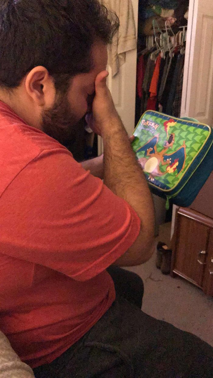 My BF Grew Up Incredibly Poor. When He Was A Child, He Wanted A Charizard Lunchbox – He Felt If He Had It At School, He’d Feel Normal, Like Everyone Else. I Found The Lunchbox On Ebay, 18 Years Later