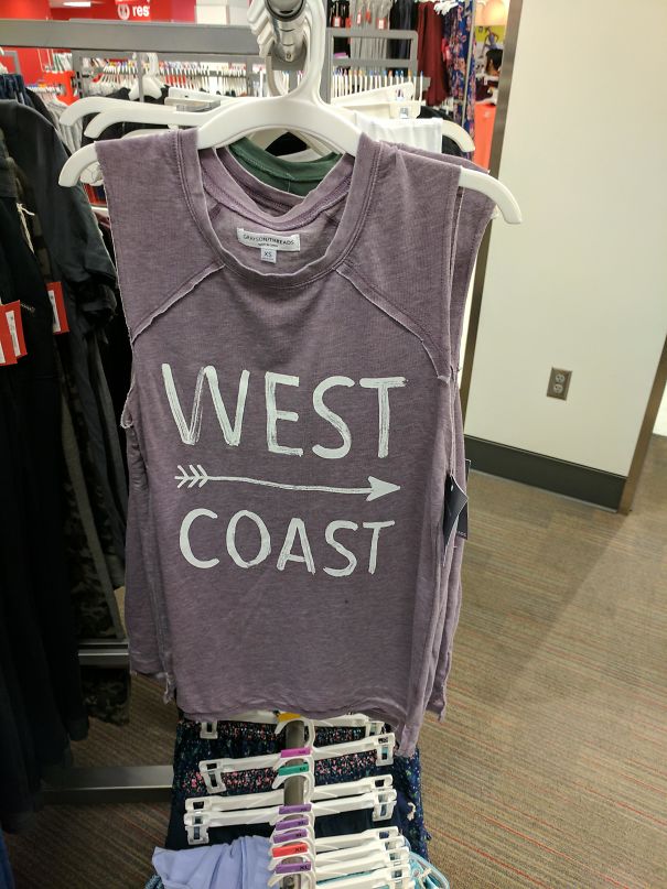 This "West Coast" Shirt Points East