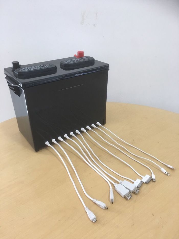 This Charging Station At A Car Dealership