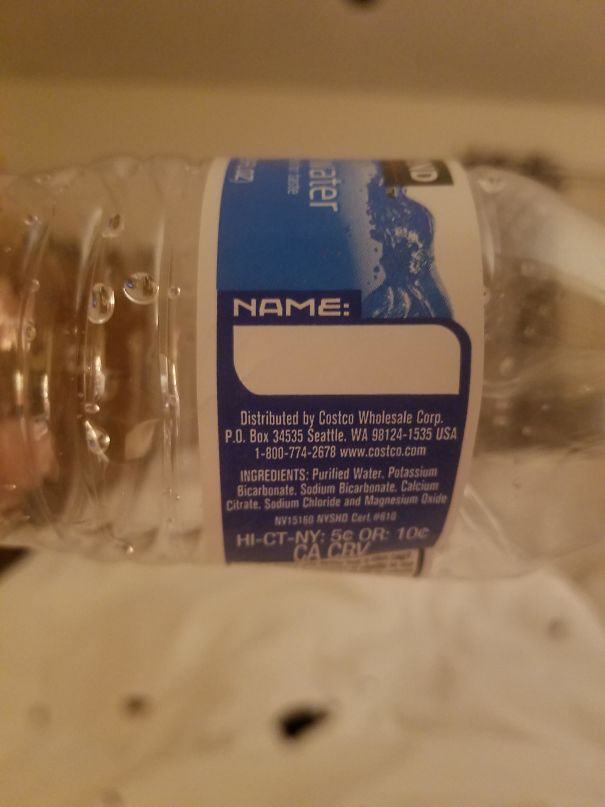 This Water Bottle Has A Spot For Your Name
