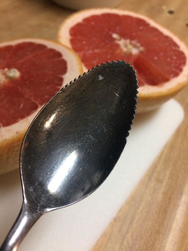 This Serrated Spoon Is Made Specifically To Dig The Sections Out Of A Grapefruit