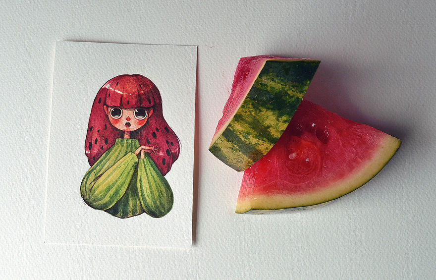 An Affectionate Watermelon