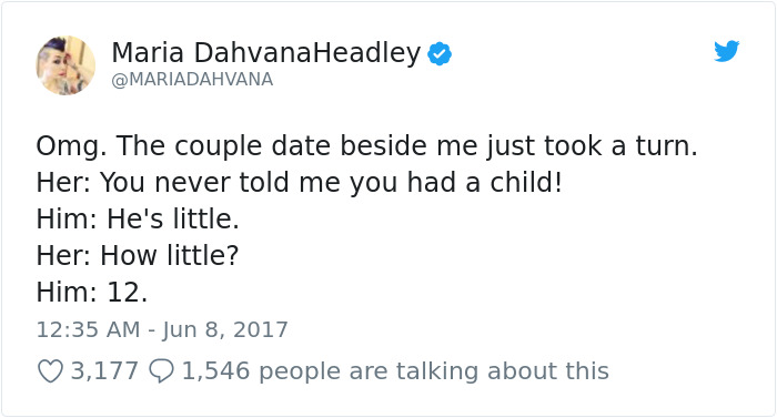 Woman Overheard The Craziest Conversation Of A Guy Revealing To His Girlfriend His 12-Year-Old Son