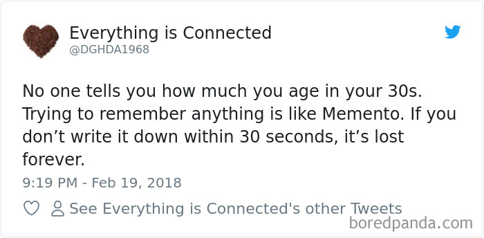 Being In Your 30s