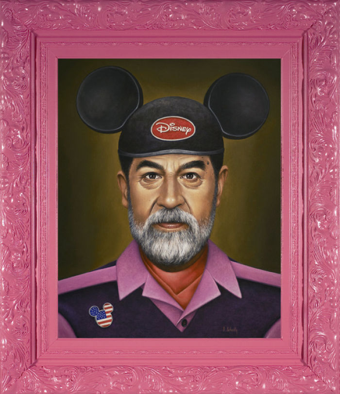 Artist Breaks The Traditional Masculinized Image Of Famous People Taking Them To Their Pink World