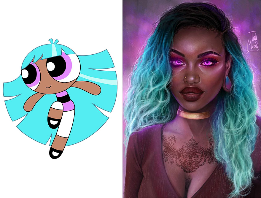 Artist Makes More Realistic Versions Of Cartoon Characters, And The Result  Is Amazing | Bored Panda