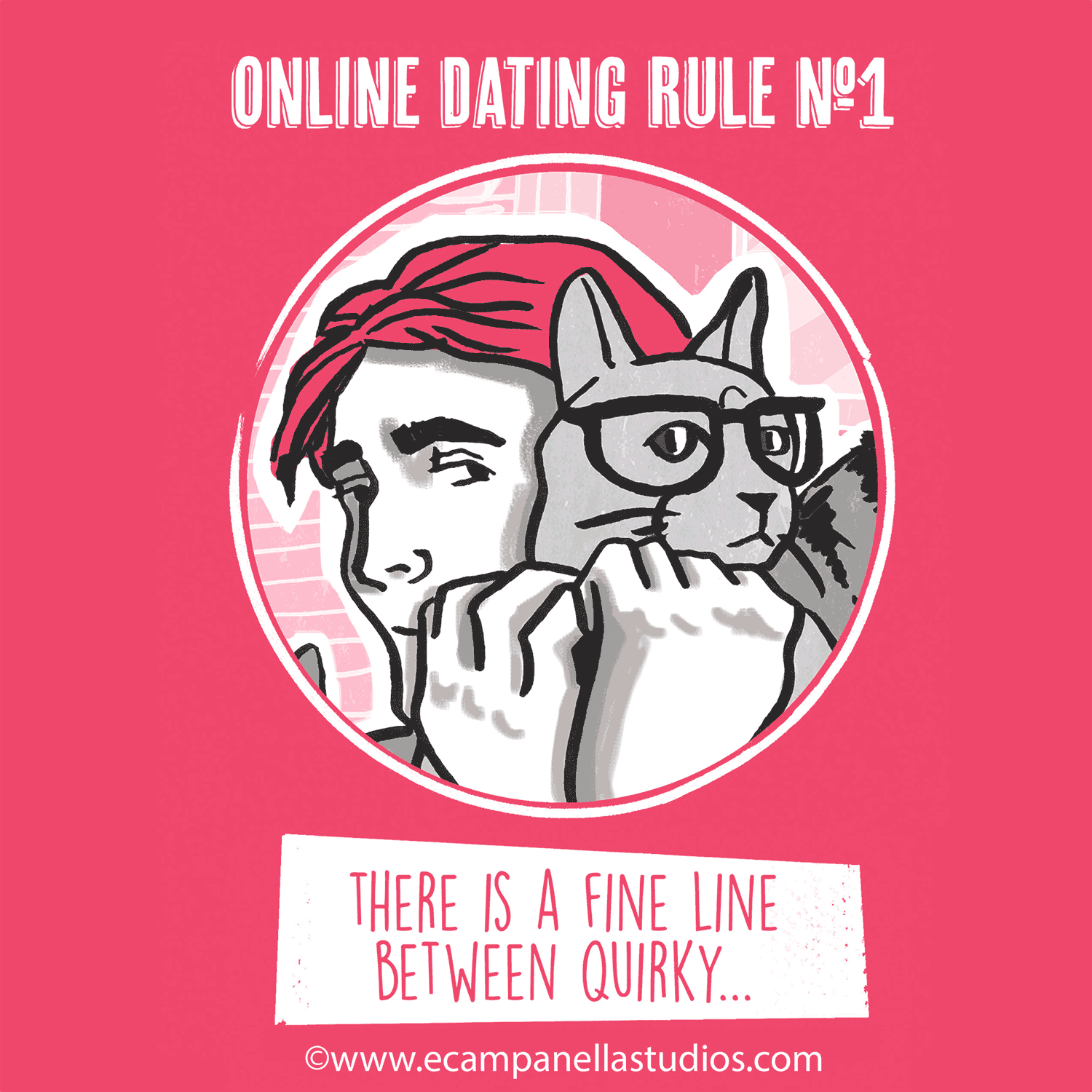 Artist Illustrates Galentine Gifs "Drawn" From Her Real-Life Online Dating Experiences.