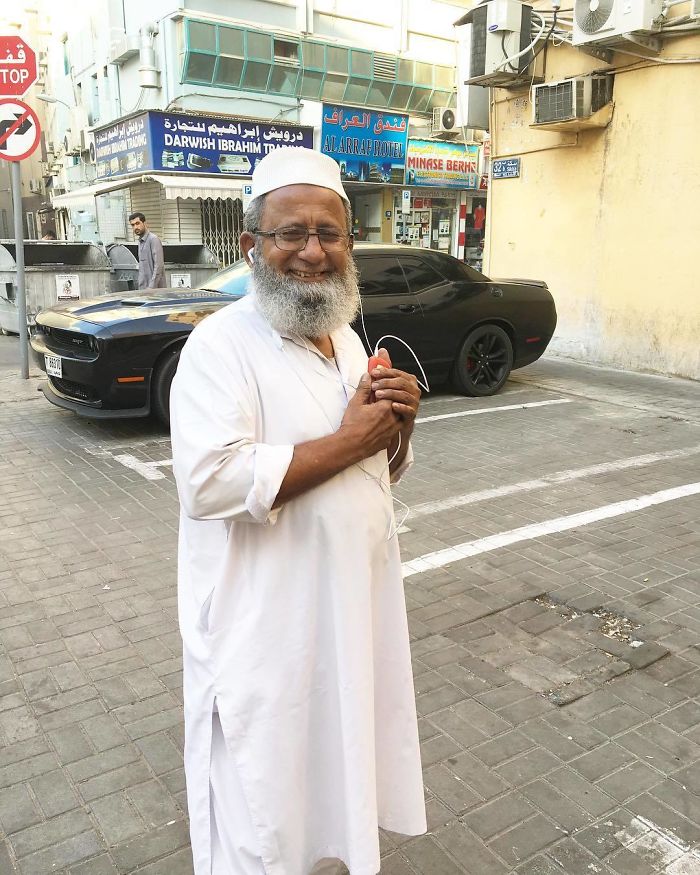 I Saw This Beautiful Man Holding A Phone With Both Hands Looking At The Screen, Smiling. I Was Drawn By His Joy & Asked For A Photo. He Agreed, Telling Me He Was Talking To His Wife Back Home. I Asked If It Was A Video Call. He Said “No, But I See Her Name On The Screen