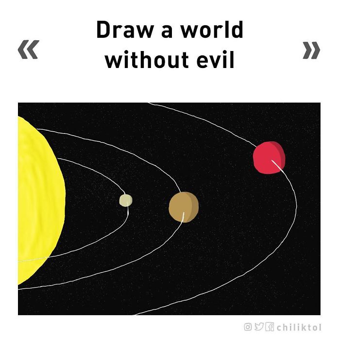 Dibuja un mundo sin maldad