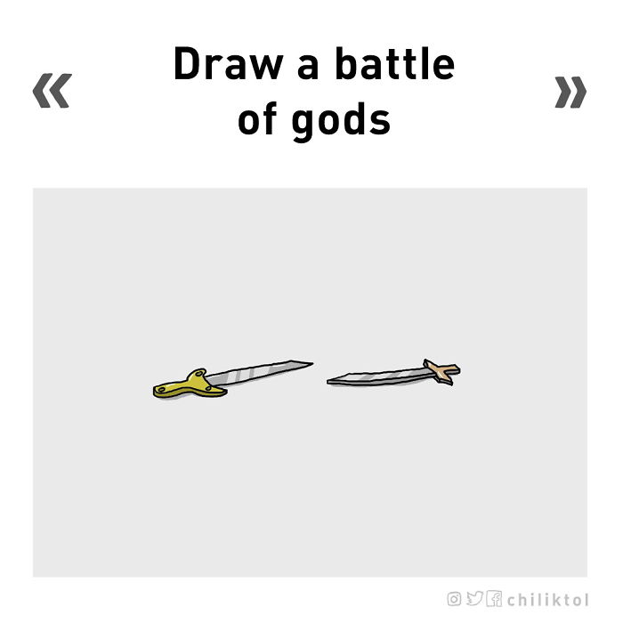 Dibuja la batalla de los dioses