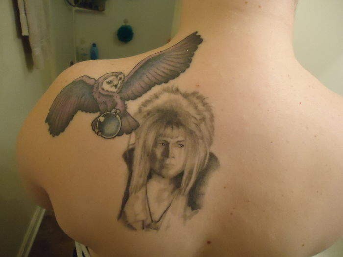 Labyrinth Tattoo. I Have Always Loved Labyrinth And David Bowie Has Been My Role Model Since I Was A Kid.