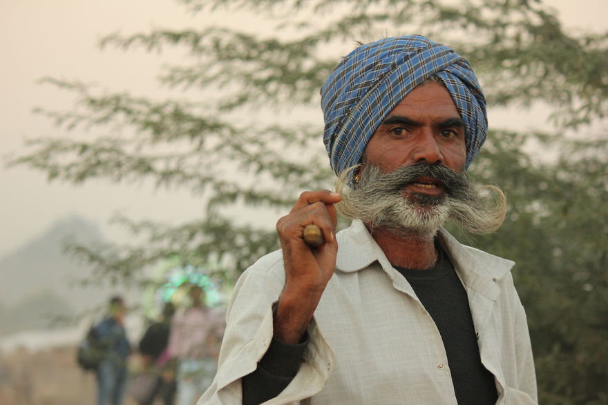 Turbans - Adding Color To The Drab Brownish Desert Landscape Of Pushkar, Rajasthan In India