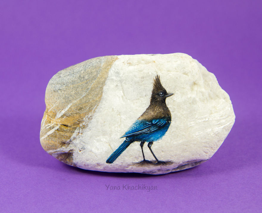 I Create Fairy Worlds Of Miniature Paintings On Stones