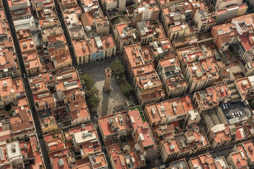 Barcelona From Bird's-Eye View
