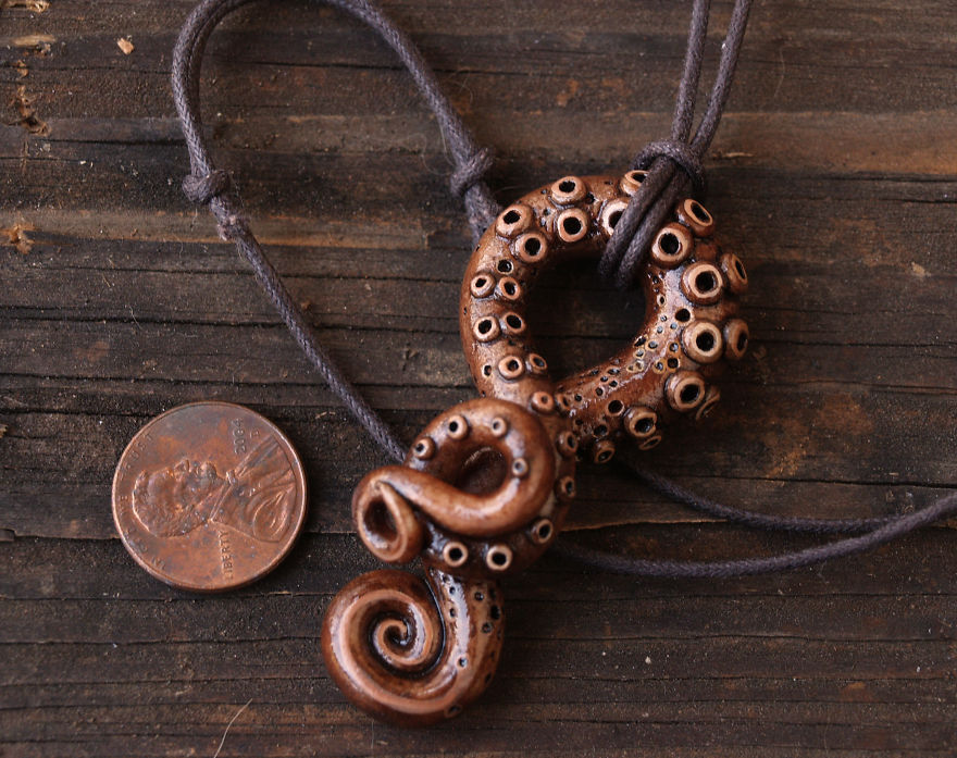 Octopus Tentacle Pendants