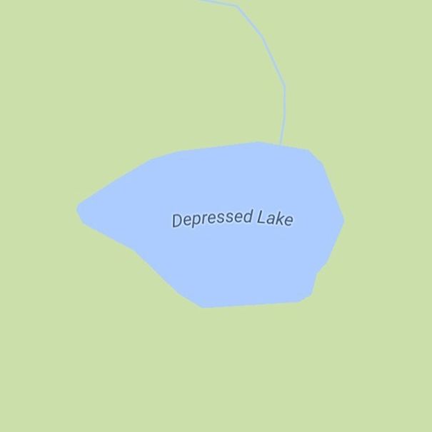 Depressed Lake, California, USA