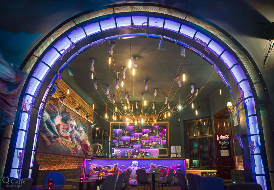 Bunch Of Artists Unite To Design The Interior Of This Surreal Bar And The Details Are Incredible