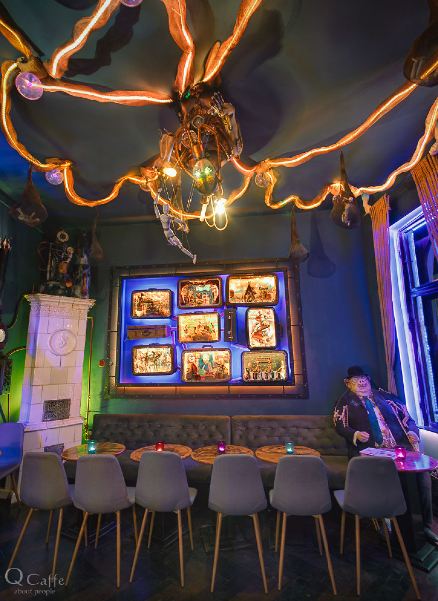 Bunch Of Artists Unite To Design The Interior Of This Surreal Bar And The Details Are Incredible