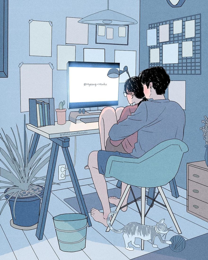 South Korea Illustrator Myeong-Minho Captures The Moments We’d Love To Freeze In Time In His Illustrations