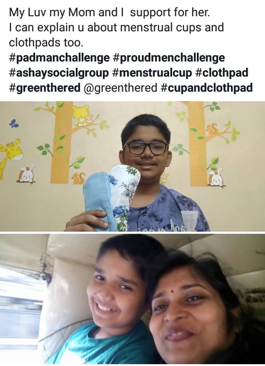 The #earthfriendly #padmanchallenge