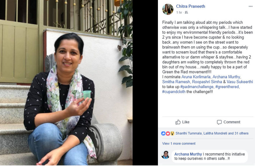 The #earthfriendly #padmanchallenge