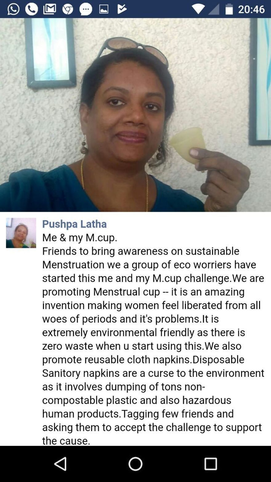 The #earthfriendly #padmanchallenge