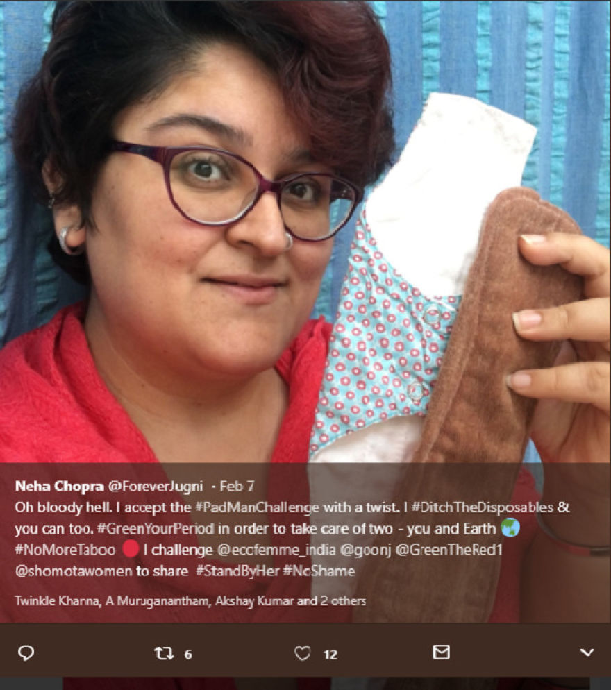 The #earthfriendly #padmanchallenge