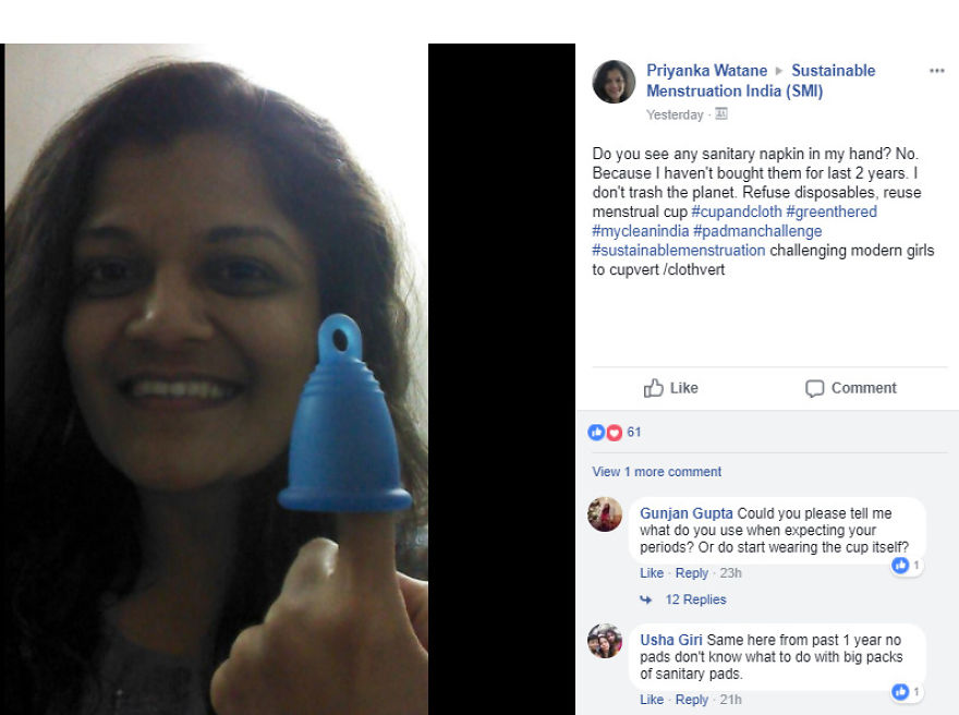 The #earthfriendly #padmanchallenge