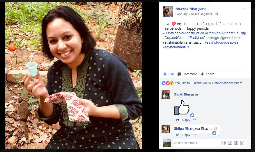 The #earthfriendly #padmanchallenge