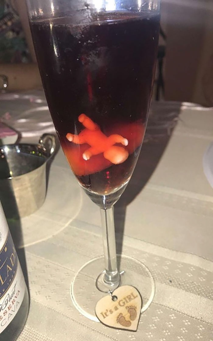 I Went To A Baby Shower This Weekend That Played A Game Where They Had Baby's In Ice Cubes For Everyone's Drinks, Including Red Sangria. I Don't Think They Thought It Out Carefully