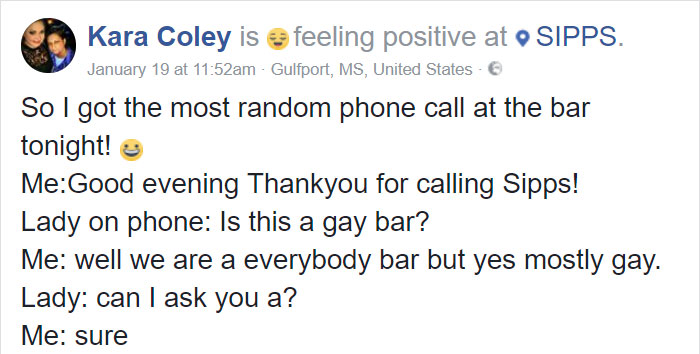 Mom Calls Gay Bar For Advice After Her Son Comes Out, And Bartender Has The Best Response