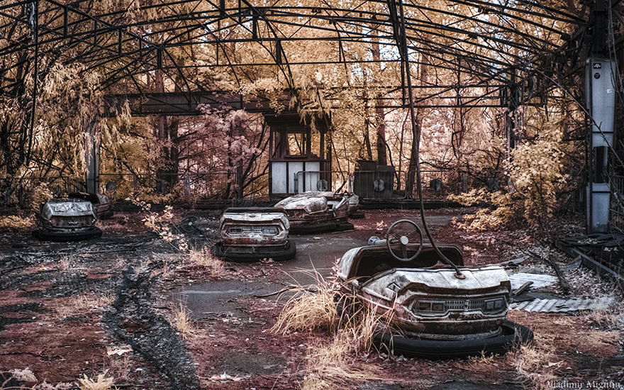 Bumper Cars In Pripyat’s Amusement Park