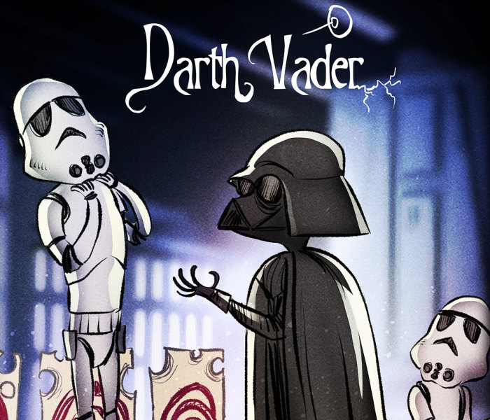 I Illustrate What Would Happen If Tim Burton Directed Star Wars Movies