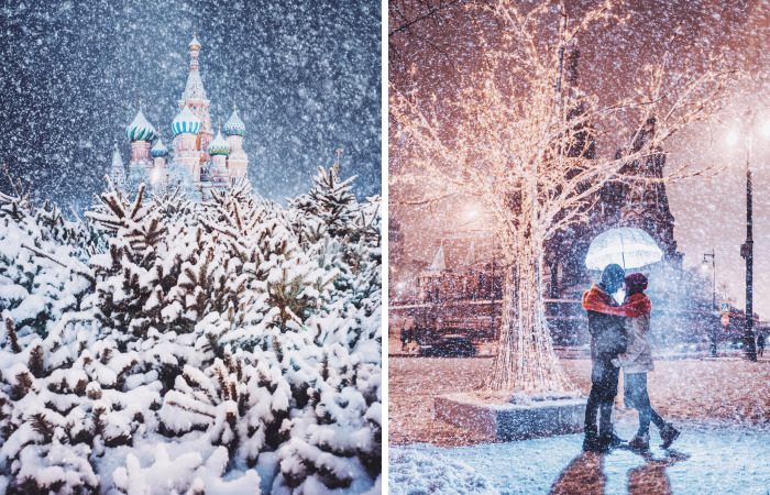 Moscow During Snowfall Looks Like A Magical Winter Wonderland
