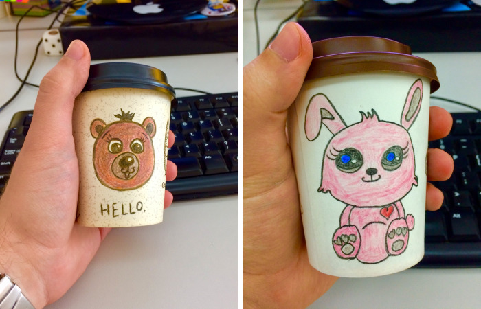 I Like To Draw On Coffee Cups