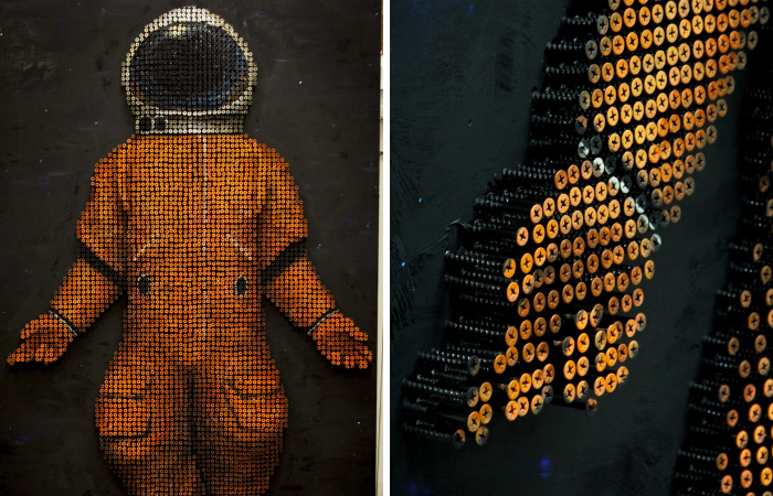 I Created This Astronaut Out Of 5000 Screws