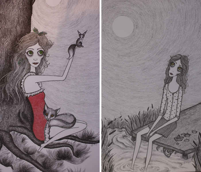 I Project My Inner Life Into Illustrations. I Seek Beauty In Sadness