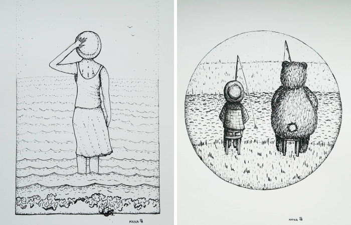 I Enjoy Drawing Ink Dots And Lines