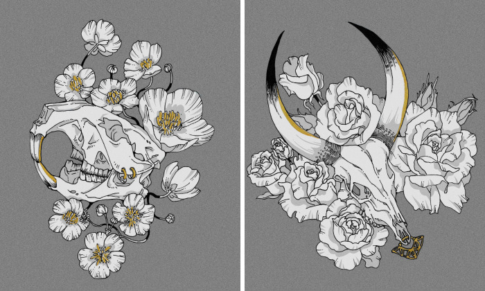 I Created Animal Skull Tattoo Designs Based On The 12 Chinese Zodiacs