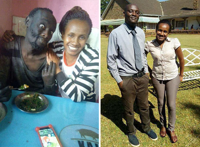 A Kenyan Lady Found Her Childhood Friend On The Streets Suffering From Drug Addiction And Took Him To Rehabilitation