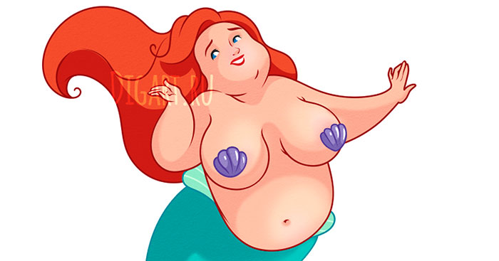 Illustrator Shows What Disney Princesses Would Look Like If They Were Chubby, And Here’s The Result
