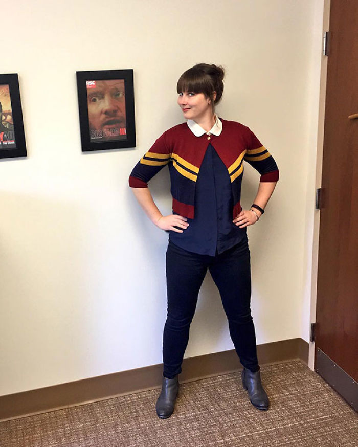 Realized When I Got To Work Today That I'm Doing A Casual Captain Marvel Cosplay